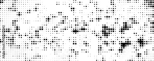 Fade pixel with game and dot for dither or videogame. Bit gradient with arcade and bitmap and fade. Pixel game degrade and old geometric cartoon with shape vintage graphic for overlay black play or.