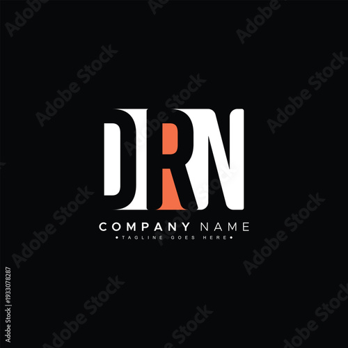 DRN Initial Letter Logo - Simple Monogram Logo