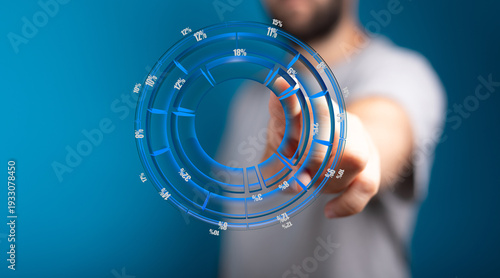 A person interacting with a...