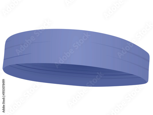 Blue sport head band. vector illustration
