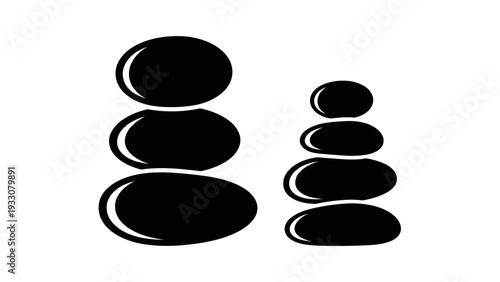 Stacked Zen Stones Balance and Harmony Concept