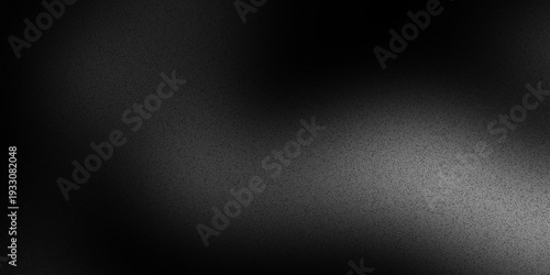 Abstract black and white grainy gradient, soft monochrome wave texture background