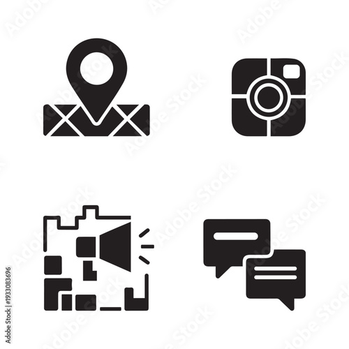 Black microphone icon with an upward trend arrow representing podcast growth and popularity Vector