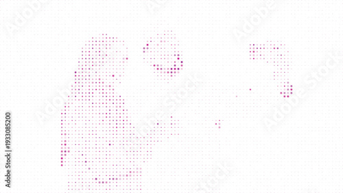 Pink and white abstract dots and stars organic pattern background, Pink star and dot abstract modern decorative background