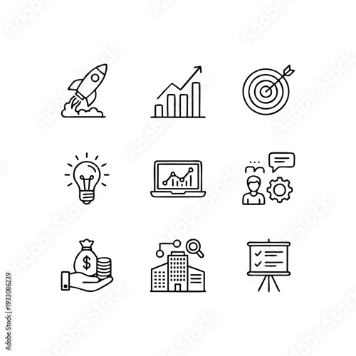 business icons set