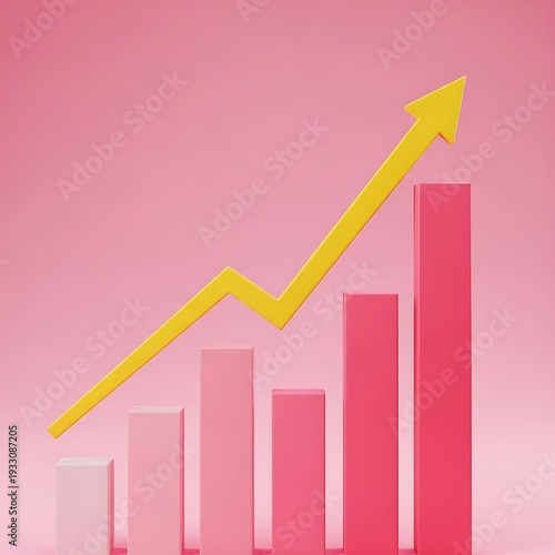 Increasing Business Growth Bar Chart Graph. Free Download Increasing Business Growth Bar Chart Graph. - GFXLoad