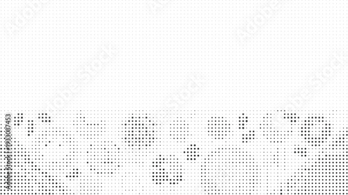 Black and white abstract dots and stars organic pattern background, Monochrome star and dot abstract geometric design background