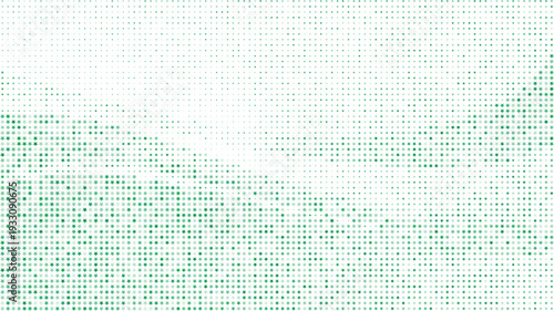 Green star halftone abstract background with gentle curves, Green dotted star halftone pattern with smooth curved design