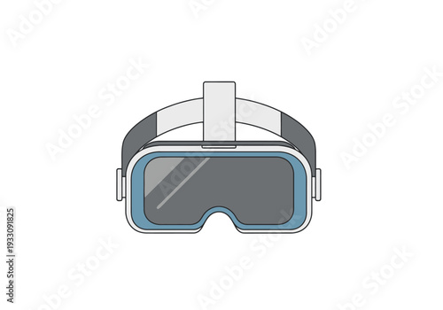 Modern Immersive Headset Device for Virtual Reality Digital Entertainment and Futuristic Technology Experiences