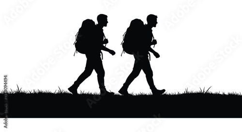 silhouettes of people