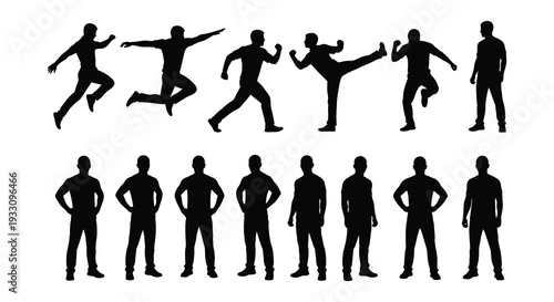 silhouettes of people