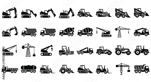 Truck icon set .