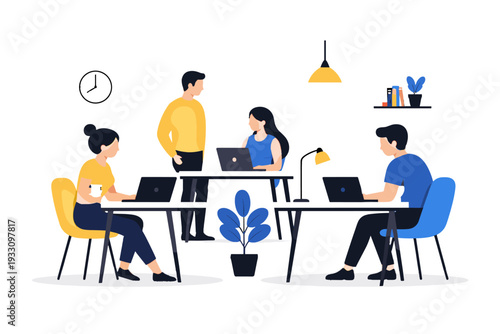 Desks image white vector text multiple composition generation letters icon no simple