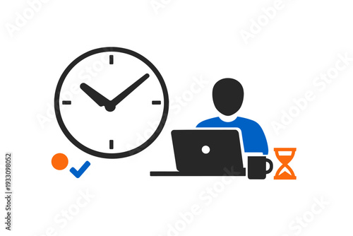 Simple tracking vector text white letters composition time generation no image icon