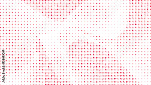Pink star halftone abstract background with diagonal density fade, Pink star dotted halftone pattern smooth flowing abstract design