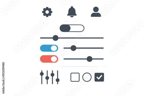 Simple gradients flat app vector icon no panel minimal generation illustration image