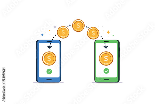 Money icon p text illustration gradients numbers payment no peer vector two