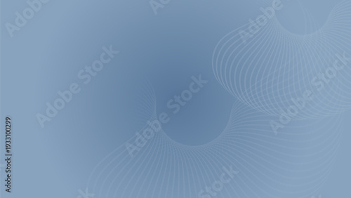 Clean abstract spiral line pattern on blue corporate gradient background