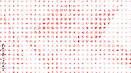 Red star halftone abstract background with smooth density variation, Red star dotted halftone pattern modern abstract backdrop