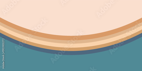 Abstract colorful 70s background vector. Vintage retro wallpaper with rainbow stripes and wavy lines.