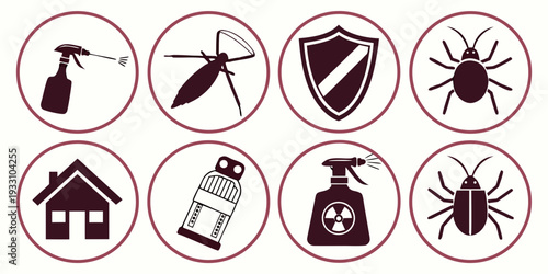 Collection of icons representing various activities and objects Vector