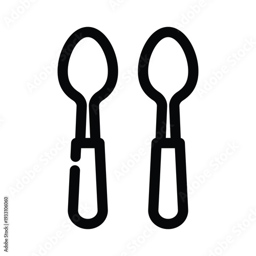 Spoon icon design template