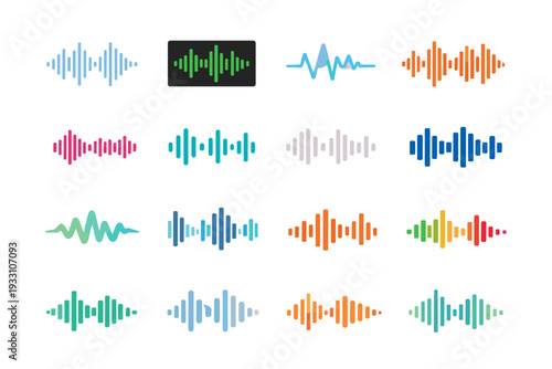 Adaptive image bold simple compact icon style theme vector variant subtle waveform