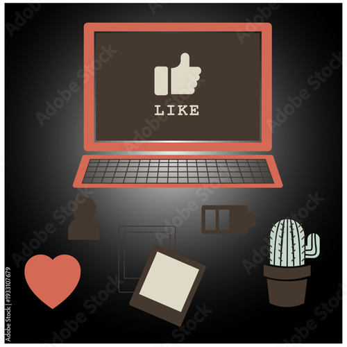 vector illustration of a movie camera