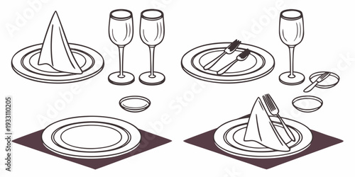 A variety of elegant and intricately designed glassware on display. Vector