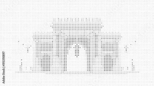 Black starburst abstract archway background on white, Black radiant starburst geometric arch abstract backdrop