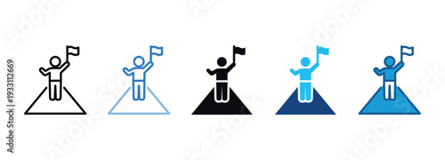 Achieve Icon Set Multiple Style Of