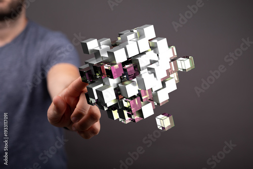 Abstract image of a person ...