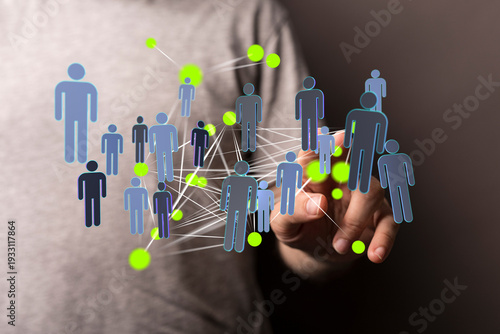 Concept of teamwork, global...