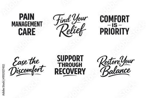 Pain management and relief: support, comfort, and balance in recovery