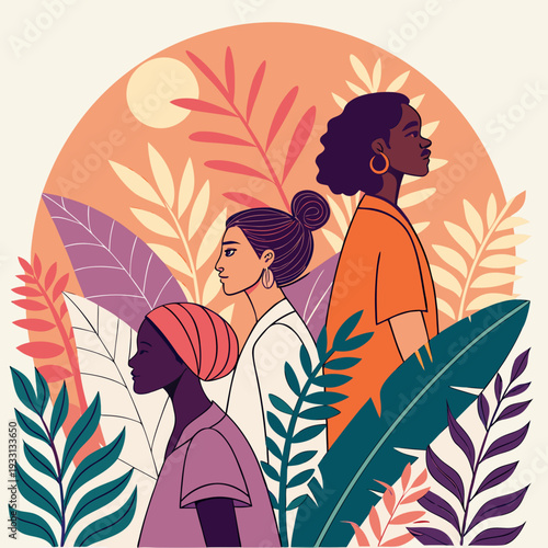 Confident Businesswoman Silhouette Vector with Structured Blazer in Minimal Gold Line Art on Dark Navy Background