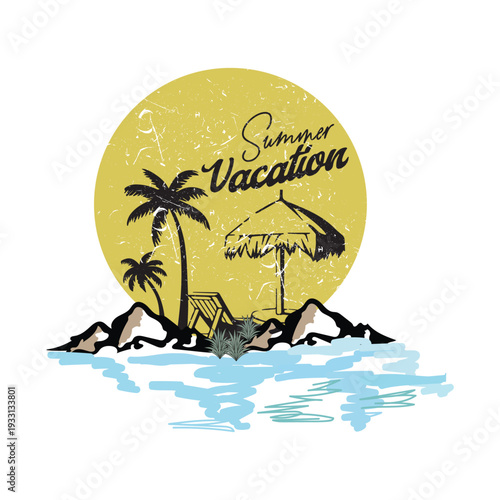 Wallpaper Mural Hello, summer typography t-shirt design
 Torontodigital.ca