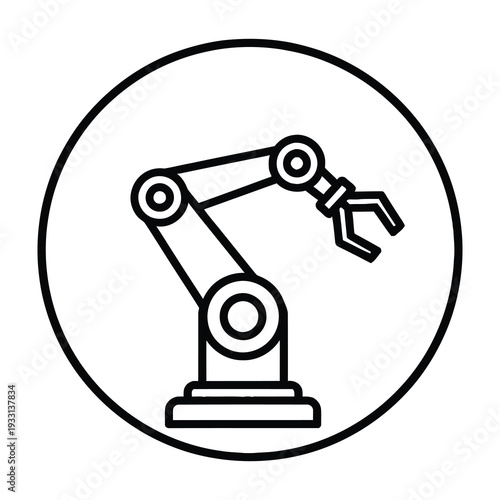 Industrial robotic arm precision automation machinery design