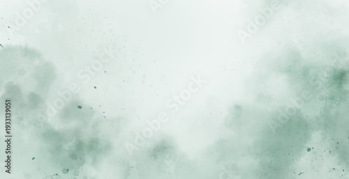 Abstract watercolor art background template. green teal watercolor backdrop empty space for text, banner, presentation or product display graphic design