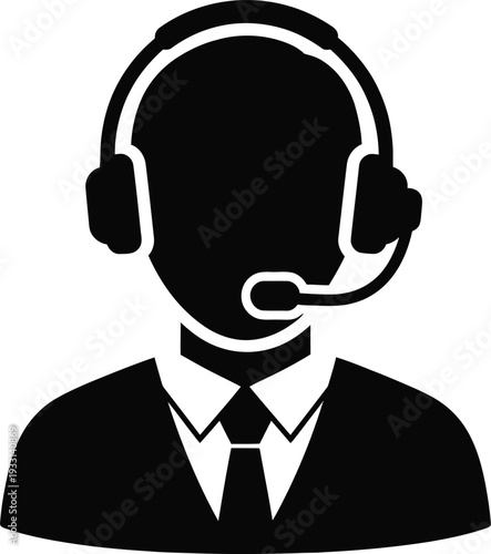 Vector customer service representative icon