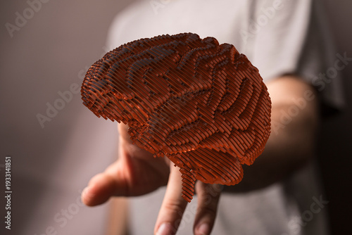 Abstract image of a person ...