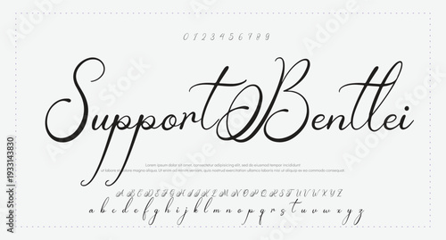 elegant handwritten font that captures a realistic signature style, great for personal logos and stationery. 