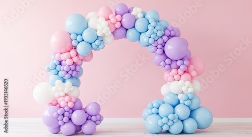 Easter egg balloon arch decoration