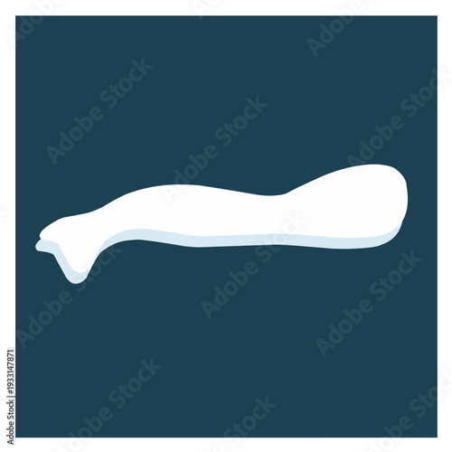 Snow caps, snowballs, and snowdrifts. Vector ilustration