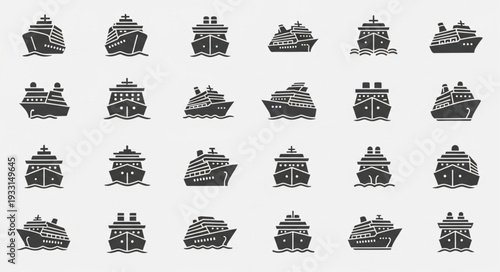 Collection of various ship illustrations, showcasing diverse vessel designs and styles.