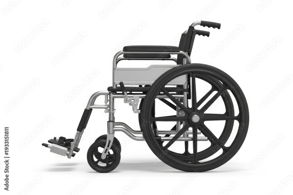 Fototapeta premium Manual Wheelchair Isolated on White Background