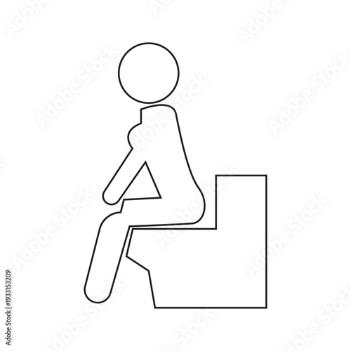 Symptoms Infection icon. representing workplace burnout, fatigue, and lack of productivity.