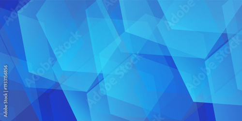 Simple blue background with glowing geometric lines. Blue gradient abstract texture vector