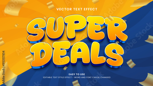 super deals editable text effect 3d 