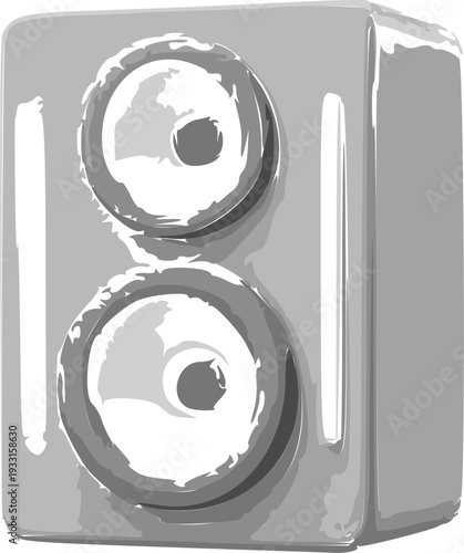 Wireless Sound Box Speaker Vector Illustration – Modern Audio Technology Icon