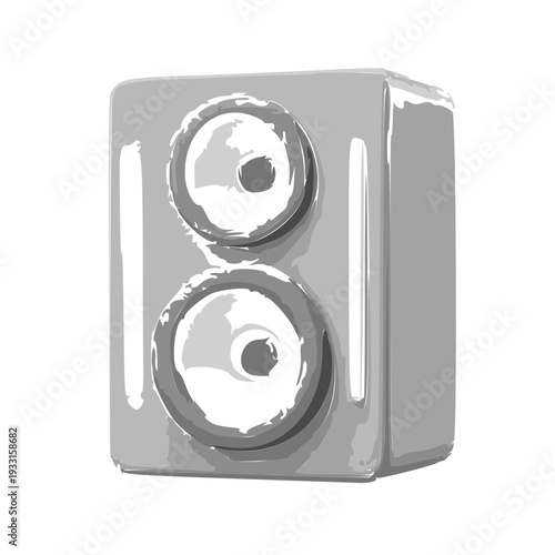 Wireless Sound Box Speaker Vector Illustration – Modern Audio Technology Icon